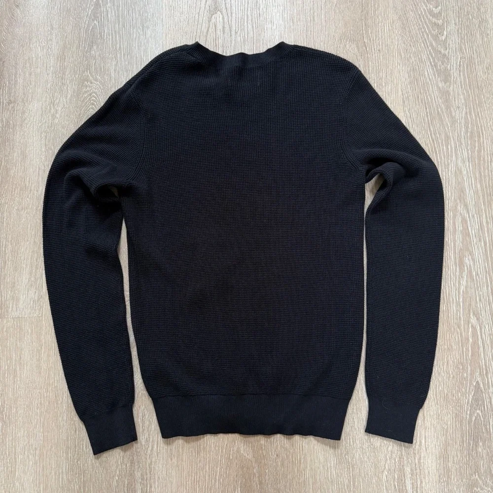 Kenneth Cole Sweater Collection Mens Small Crew Neck Long Sleeved Heathered Back - Picture 2 of 7